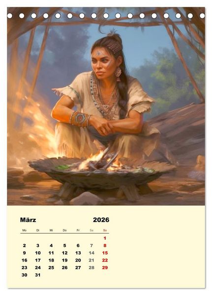 Produktbild: Indian Fantasy (Tischkalender 2026 DIN A5 hoch), CALVENDO Monatskalender