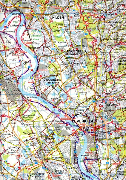 Produktbild: ADFC-Regionalkarte K&ouml;ln/Bonn, 1:75.000, mit Tagestourenvorschl&auml;gen, rei&szlig;- und wetterfest, E-Bike-geeignet, mit Knotenpunkten, GPS-Tracks-Download