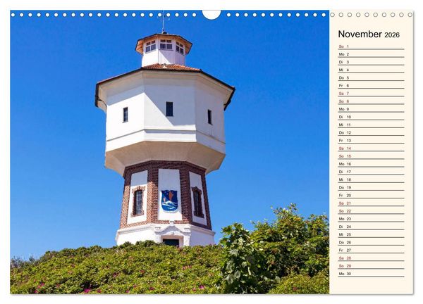 Produktbild: Langeoog Geburtstagskalender (Wandkalender 2026 DIN A3 quer), CALVENDO Monatskalender