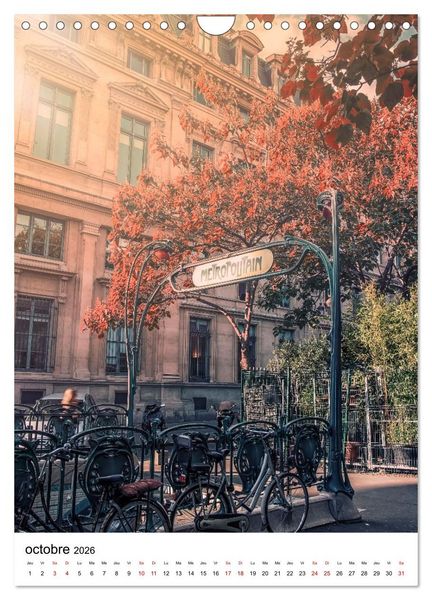 Produktbild: Visite de Paris (Calendrier mural 2026 DIN A4 horizontal), CALVENDO calendrier mensuel