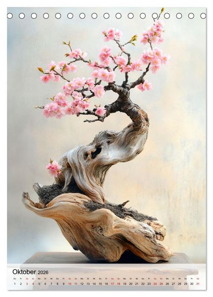 Produktbild: Die stille Kraft des Bonsai (Tischkalender 2026 DIN A5 hoch), CALVENDO Monatskalender