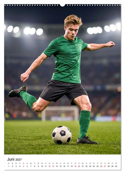Produktbild: Am Ball - Dynamik des modernen Fu&szlig;balls (hochwertiger Premium Wandkalender 2027 DIN A2 hoch), Kunstdruck in Hochglanz