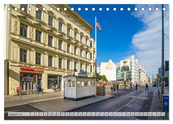 Produktbild: Berlin Stadtspaziergang (Tischkalender 2026 DIN A5 quer), CALVENDO Monatskalender