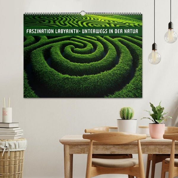 Produktbild: Faszination LABYRINTH - unterwegs in der Natur (Wandkalender 2026 DIN A2 quer), CALVENDO Monatskalender