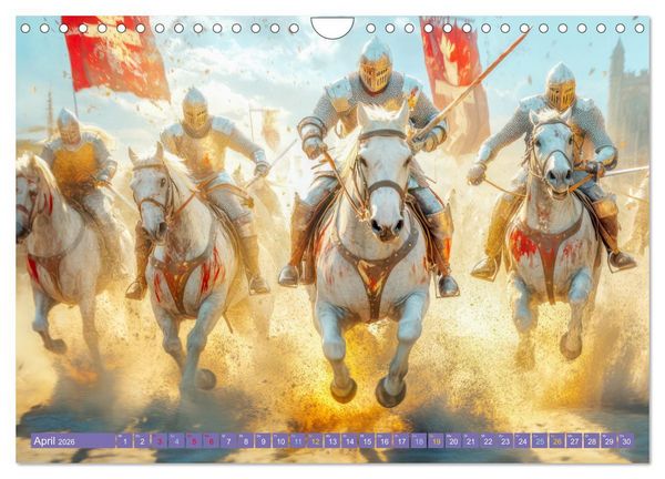 Produktbild: Mittelalter - Ein Blick in diese Zeit (Wandkalender 2026 DIN A4 quer), CALVENDO Monatskalender