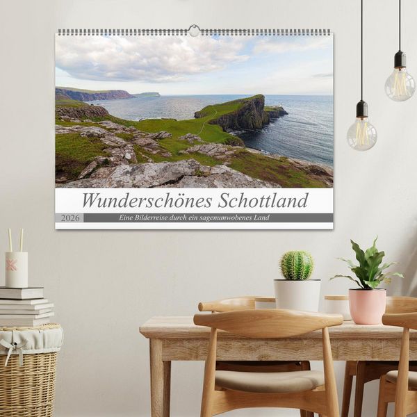 Produktbild: Wundersch&ouml;nes Schottland - Bilderreise durch ein sagenumwobenes Land (Wandkalender 2026 DIN A2 quer), CALVENDO Monatskalender