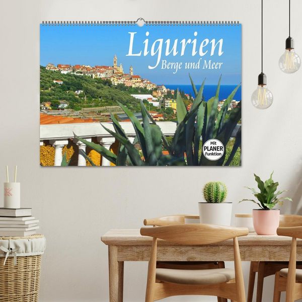 Produktbild: Ligurien - Berge und Meer (Wandkalender 2026 DIN A2 quer), CALVENDO Monatskalender