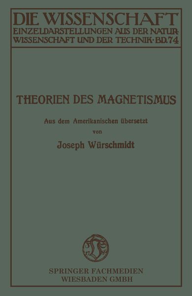 Produktbild: Theorien des Magnetismus