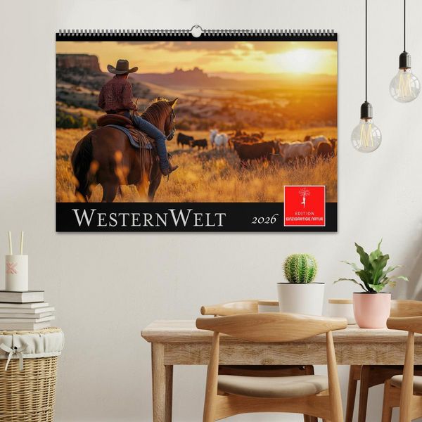 Produktbild: Westernwelt (Wandkalender 2026 DIN A2 quer), CALVENDO Monatskalender