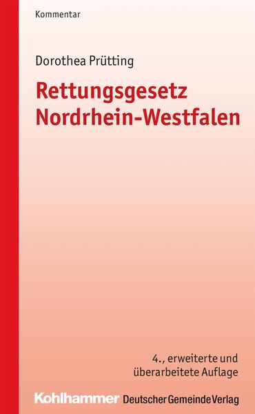 Produktbild: Rettungsgesetz Nordrhein-Westfalen