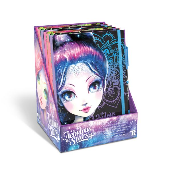 Produktbild: Nebulous Stars - Hochwertiges schwarzes Notizbuch