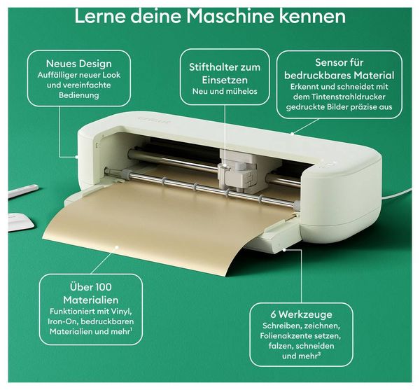 Produktbild: Cricut Explore 5 Essential Bundle (P) Schneideplotter Schnittbreite 59.6cm