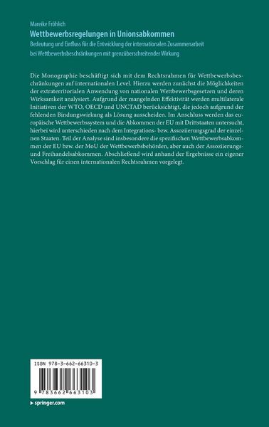 Produktbild: Wettbewerbsregelungen in Unionsabkommen