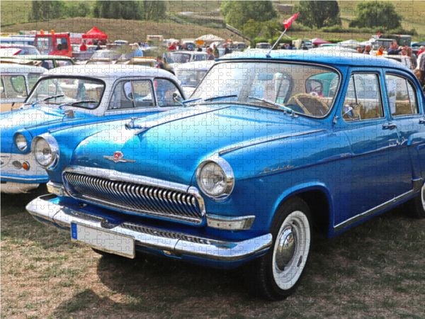 Produktbild: CALVENDO Puzzle Wolga M21 | 1000 Teile Lege-Gr&ouml;&szlig;e 64x48cm Foto-Puzzle f&uuml;r gl&uuml;ckliche Stunden