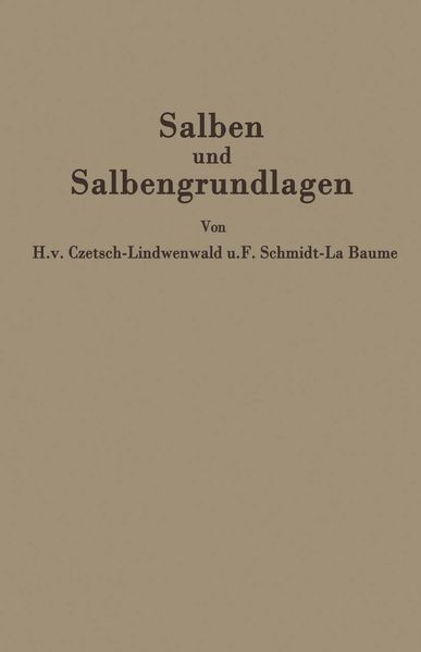 Produktbild: Salben und Salbengrundlagen