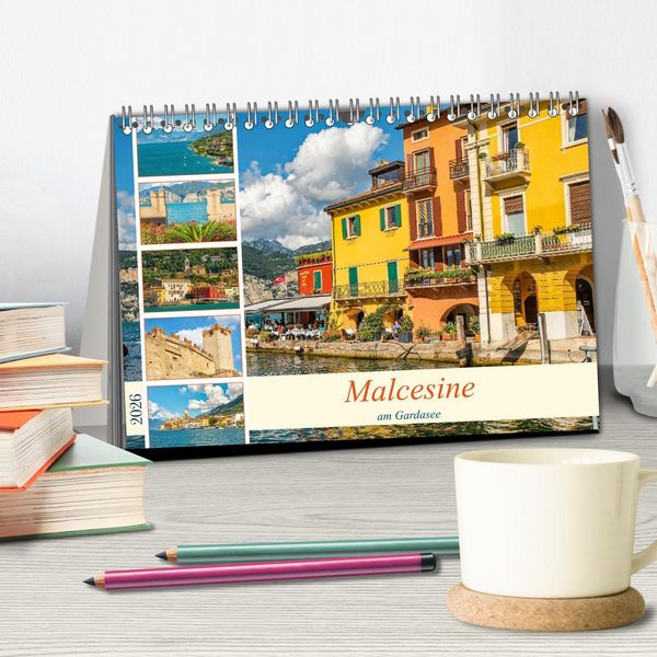 Produktbild: Malcesine am Gardasee (Tischkalender 2026 DIN A5 quer), CALVENDO Monatskalender