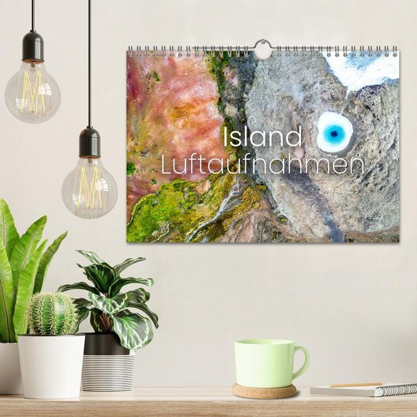 Produktbild: Island Luftaufnahmen (Wandkalender 2026 DIN A4 quer), CALVENDO Monatskalender