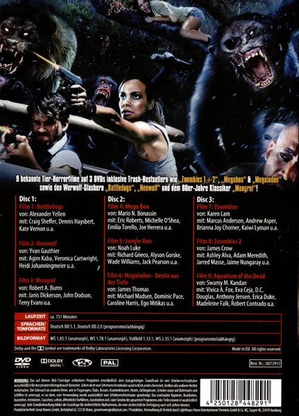 Produktbild: Animal Terror - Angriff der Monstertiere [3 DVDs]