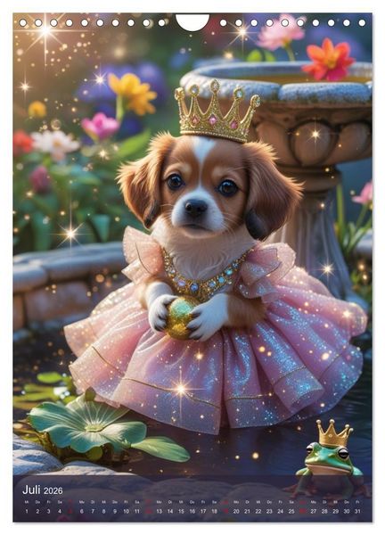 Produktbild: Puppy Tales - M&auml;rchen auf vier Pfoten (Wandkalender 2026 DIN A4 hoch), CALVENDO Monatskalender