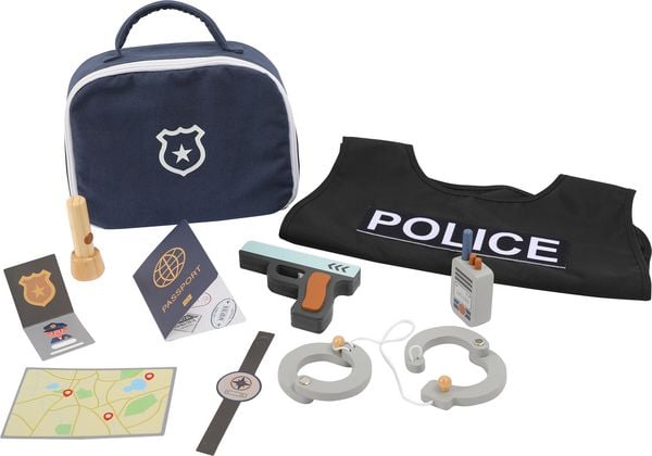 Produktbild: Holz Polizei-Set 10-teilig
