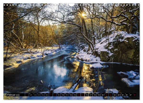 Produktbild: Fl&uuml;sse und Seen im Harz (Wandkalender 2026 DIN A3 quer), CALVENDO Monatskalender