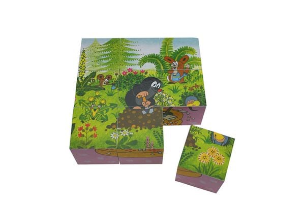 Produktbild: Tr&ouml;tsch Der kleine Maulwurf Bilderw&uuml;rfel Holz