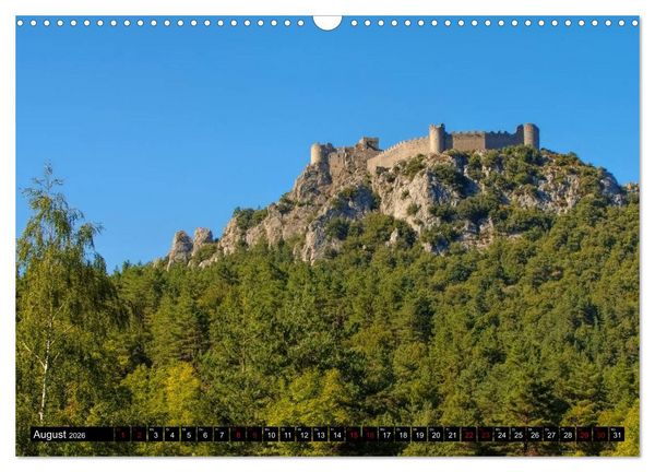 Produktbild: Burgen der Katharer - Unterwegs im Pays Cathare (Wandkalender 2026 DIN A3 quer), CALVENDO Monatskalender