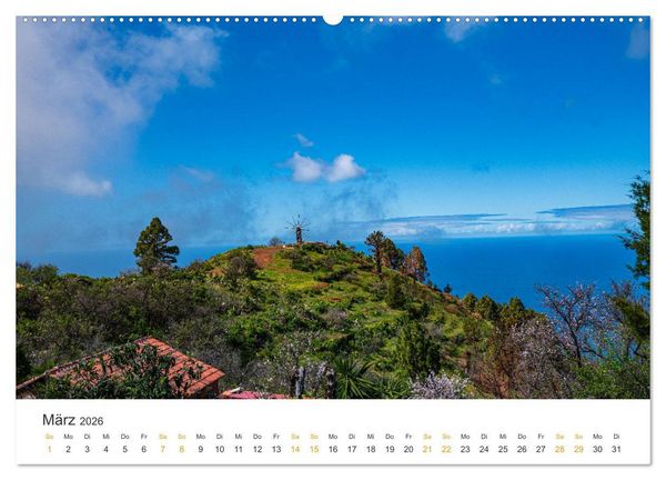 Produktbild: La Palma - Isla Bonita - Landschaften der Kanarischen Insel (Wandkalender 2026 DIN A2 quer), CALVENDO Monatskalender