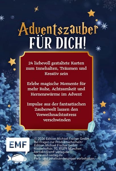 Produktbild: Adventskalender-Kartenset: 24 magische Momente f&uuml;r Harry Potter-Fans