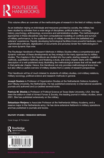 Produktbild: Routledge Handbook of Research Methods in Military Studies