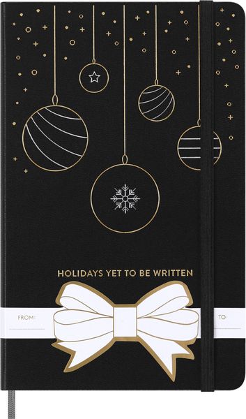 Produktbild: Moleskine Holiday Notizbuch, L/A5, Liniert, fester Einband, Schwarz