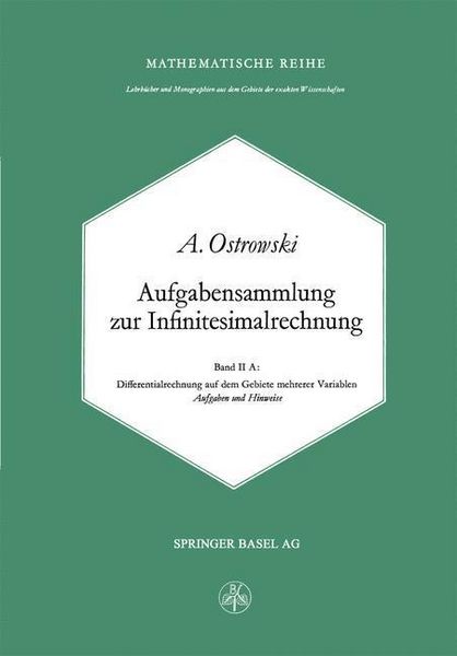 Produktbild: Aufgabensammlung zur Infinitesimalrechnung