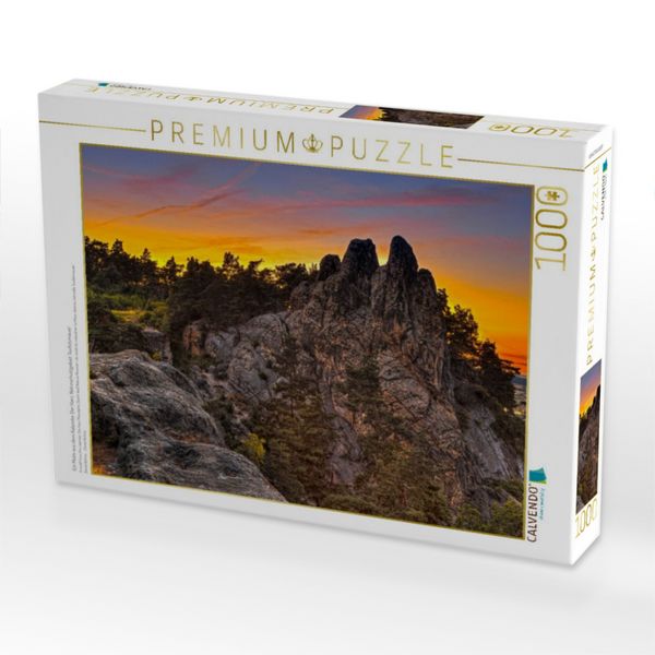 Produktbild: CALVENDO Puzzle Ein Motiv aus dem Kalender Der Harz, Naturschutzgebiet Teufelsmauer | 1000 Teile Lege-Gr&ouml;&szlig;e 64x48cm Foto-Puzzle f&uuml;r gl&uuml;ckliche Stunden