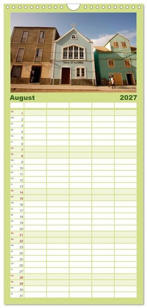 Produktbild: Familienplaner 2027 - Kap Verde mit 5 Spalten (Wandkalender, 21 x 45 cm) CALVENDO