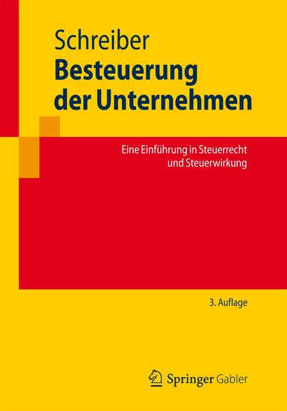 Produktbild: Besteuerung der Unternehmen