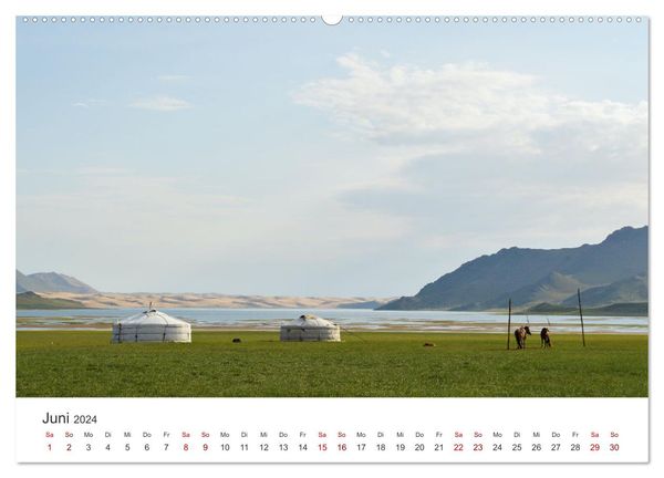 'Mongolei - Natur Bis Zum Horizont (hochwertiger Premium Wandkalender ...