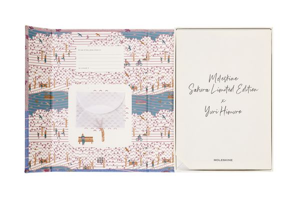Produktbild: Moleskine Notizbuch Sammlerbox - Sakura, Large/A5, Liniert, Stoffeinband