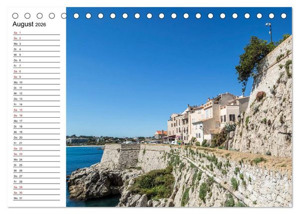 Produktbild: ANTIBES Idyllische Impressionen (Tischkalender 2026 DIN A5 quer), CALVENDO Monatskalender