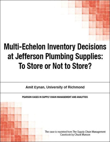 Produktbild: Multi-Echelon Inventory Decisions at Jefferson Plumbing Supplies