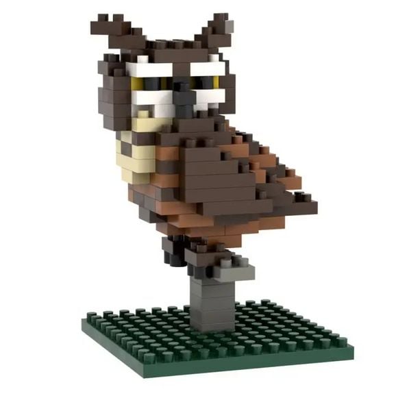 Produktbild: BRIXIES 200313 - Eule, 3D Konstruktionsbausatz aus Ministeinen