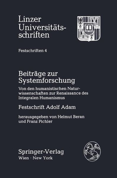 Produktbild: Beitr&auml;ge zur Systemforschung