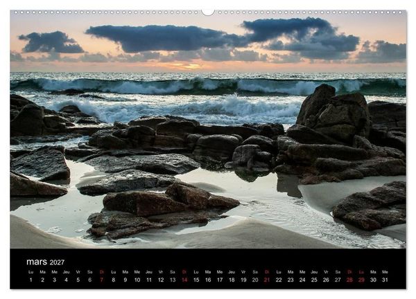 Produktbild: La Bretagne - prises de vue sur un paysage c&ocirc;tier (Calendrier mural haut de gamme 2027 DIN A2 vertical), CALVENDO calendrier mensuel