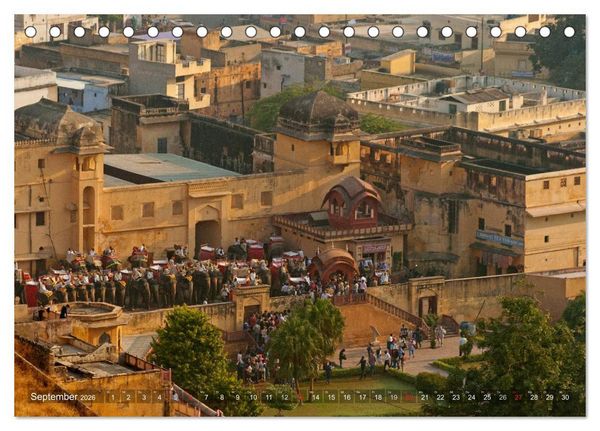 Produktbild: Zauberhaftes Indien (Tischkalender 2026 DIN A5 quer), CALVENDO Monatskalender
