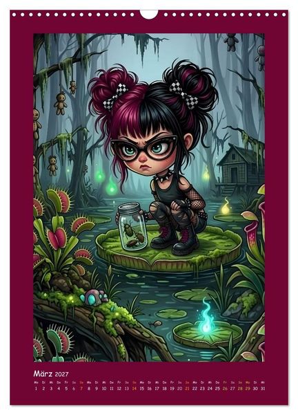 Produktbild: Fabulous Dolls - Gothic-G&ouml;res Abenteuer (Wandkalender 2027 DIN A3 hoch), CALVENDO Monatskalender