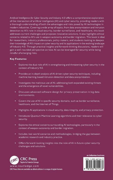 Produktbild: Artificial Intelligence for Cyber Security and Industry 4.0