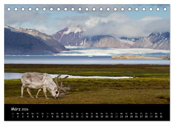 Produktbild: Spitzbergen (Tischkalender 2026 DIN A5 quer), CALVENDO Monatskalender