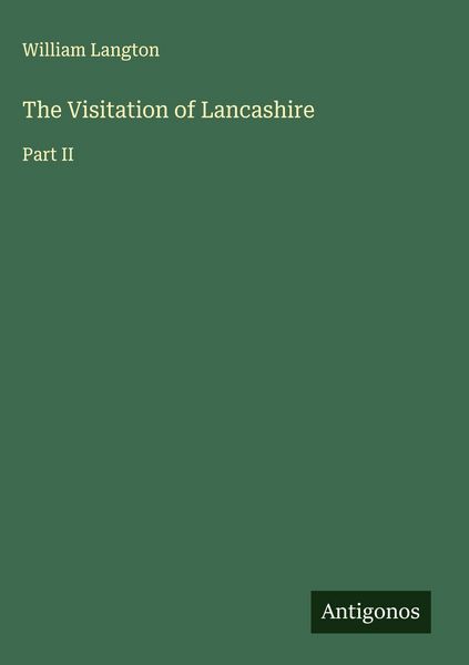 Produktbild: The Visitation of Lancashire