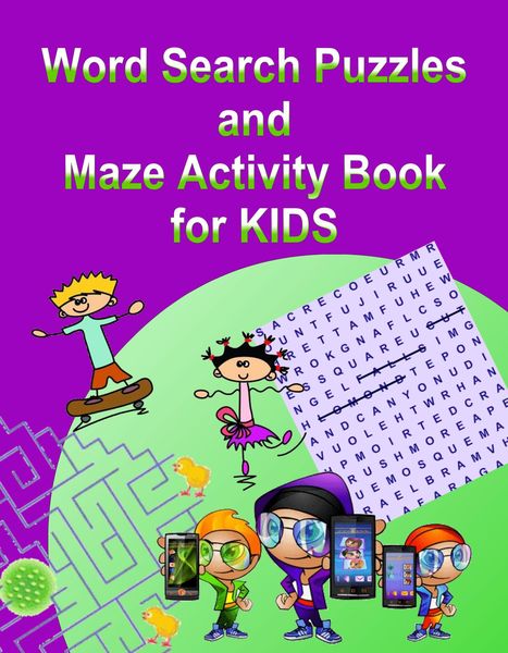 Produktbild: Word Search Puzzles and Maze Activity Book for KIDS