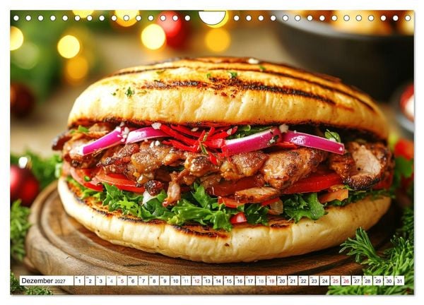 Produktbild: D&ouml;ner macht sch&ouml;ner, t&uuml;rkischer Geschmack von deinem D&ouml;nermann (Wandkalender 2027 DIN A4 quer), CALVENDO Monatskalender
