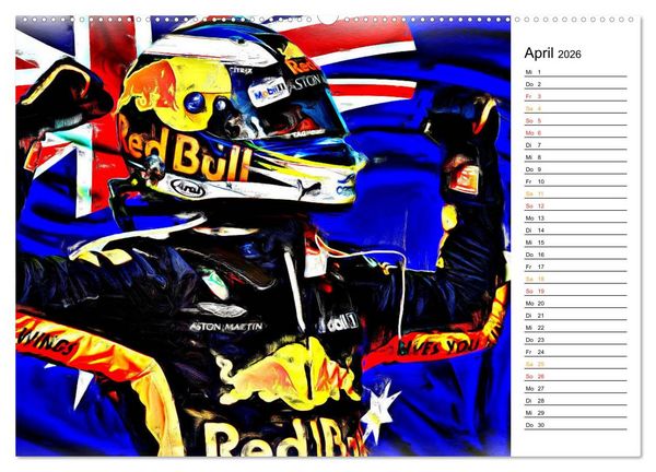 Produktbild: Cockpit, Helm und Halo (Wandkalender 2026 DIN A2 quer), CALVENDO Monatskalender